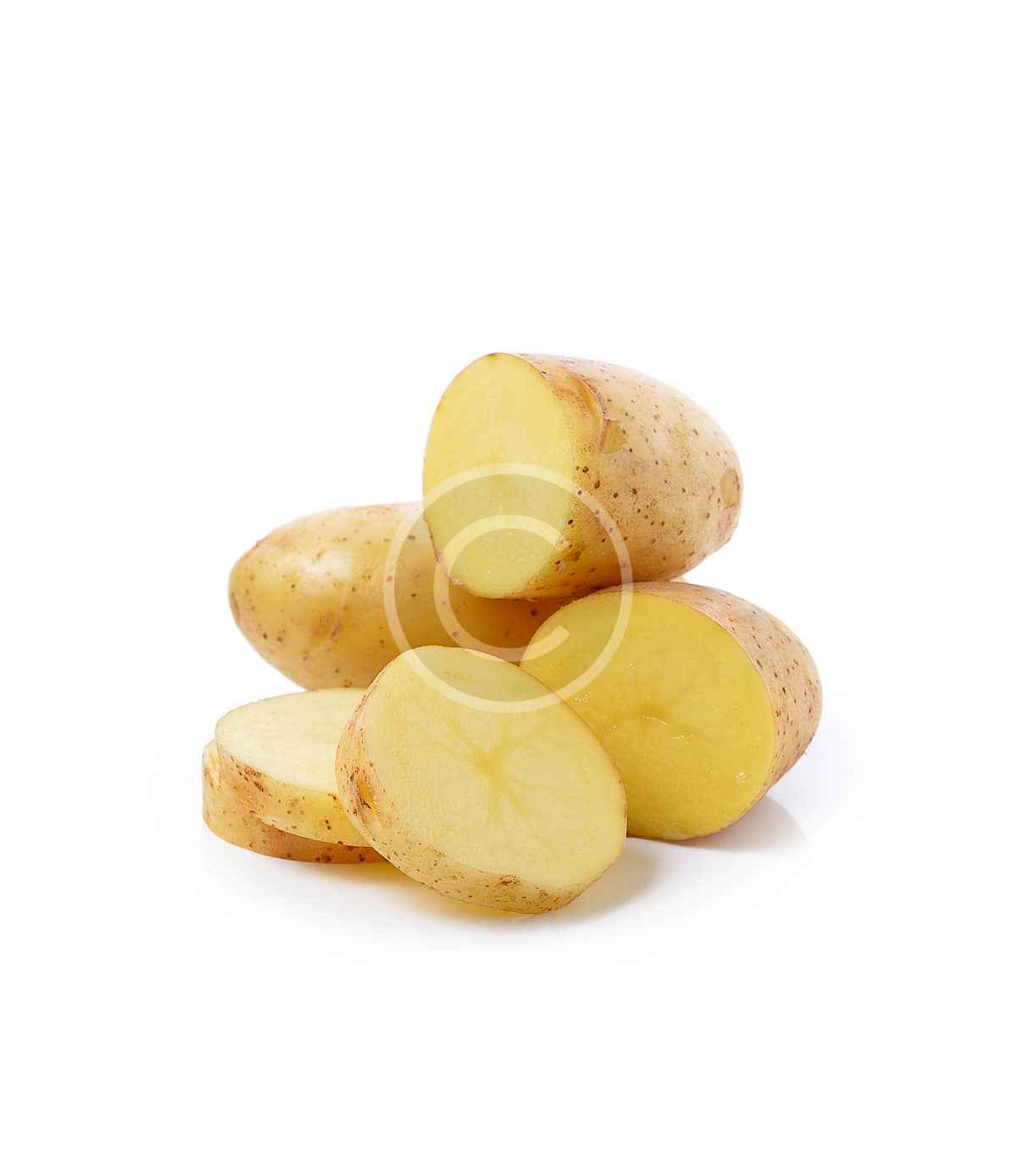 Golden baby potatoes
