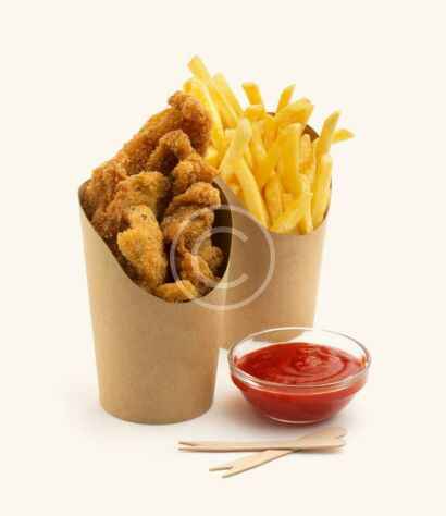 Crispy chicken & fries